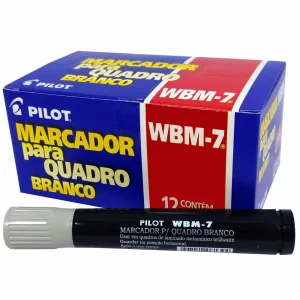 Pincel  PARA Quadro Branco Wbm7 Cor AZUL  Caixa COM 12 UNIDADES Pilot